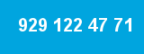 929 122 47 71 929 122 47 71